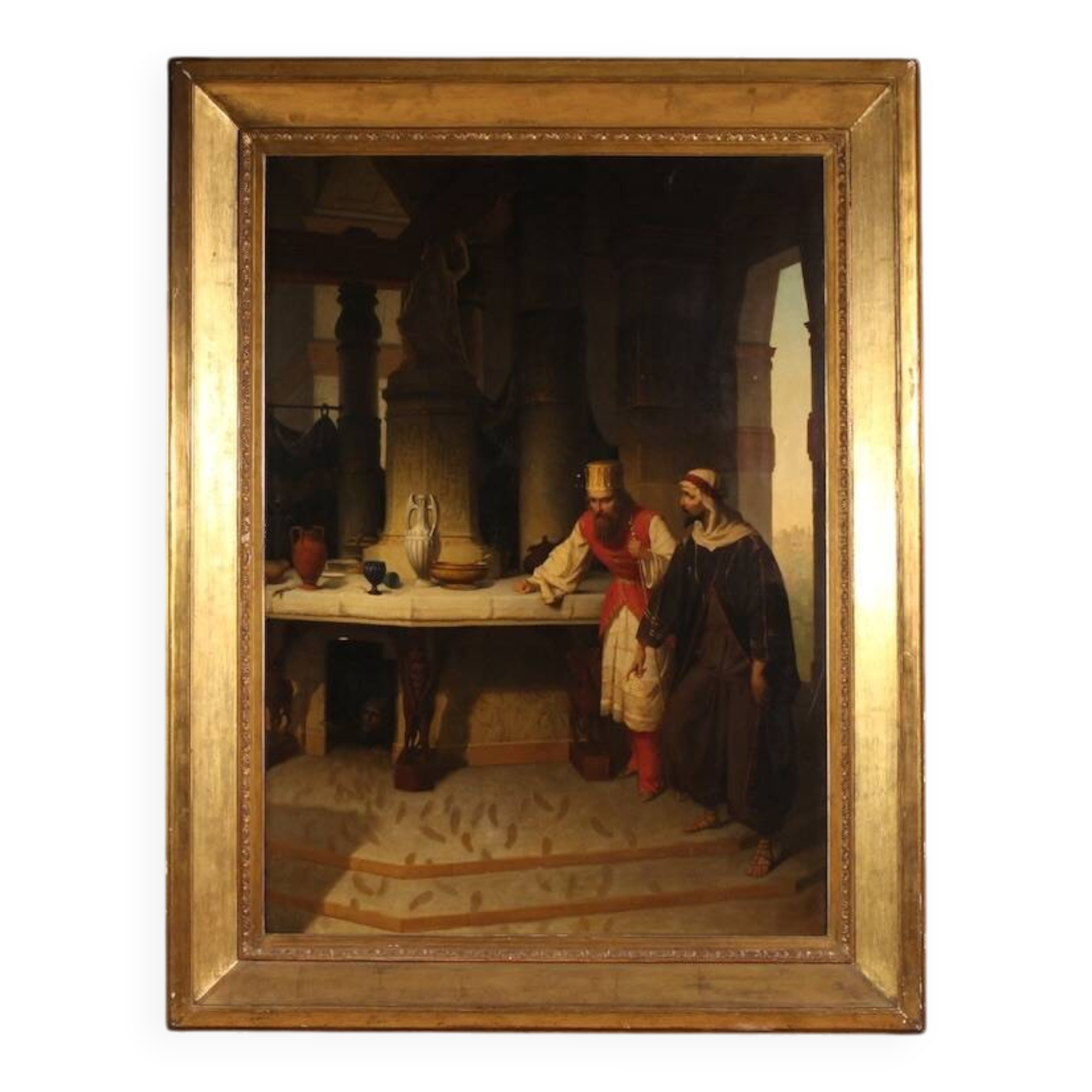 Great painting signed by Carlo De Notaris, The Prophet Daniel