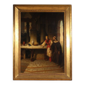 Peinture signée par Carlo De Notaris, Le Prophète Daniel