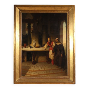 Great painting signed by Carlo De Notaris, The Prophet Daniel