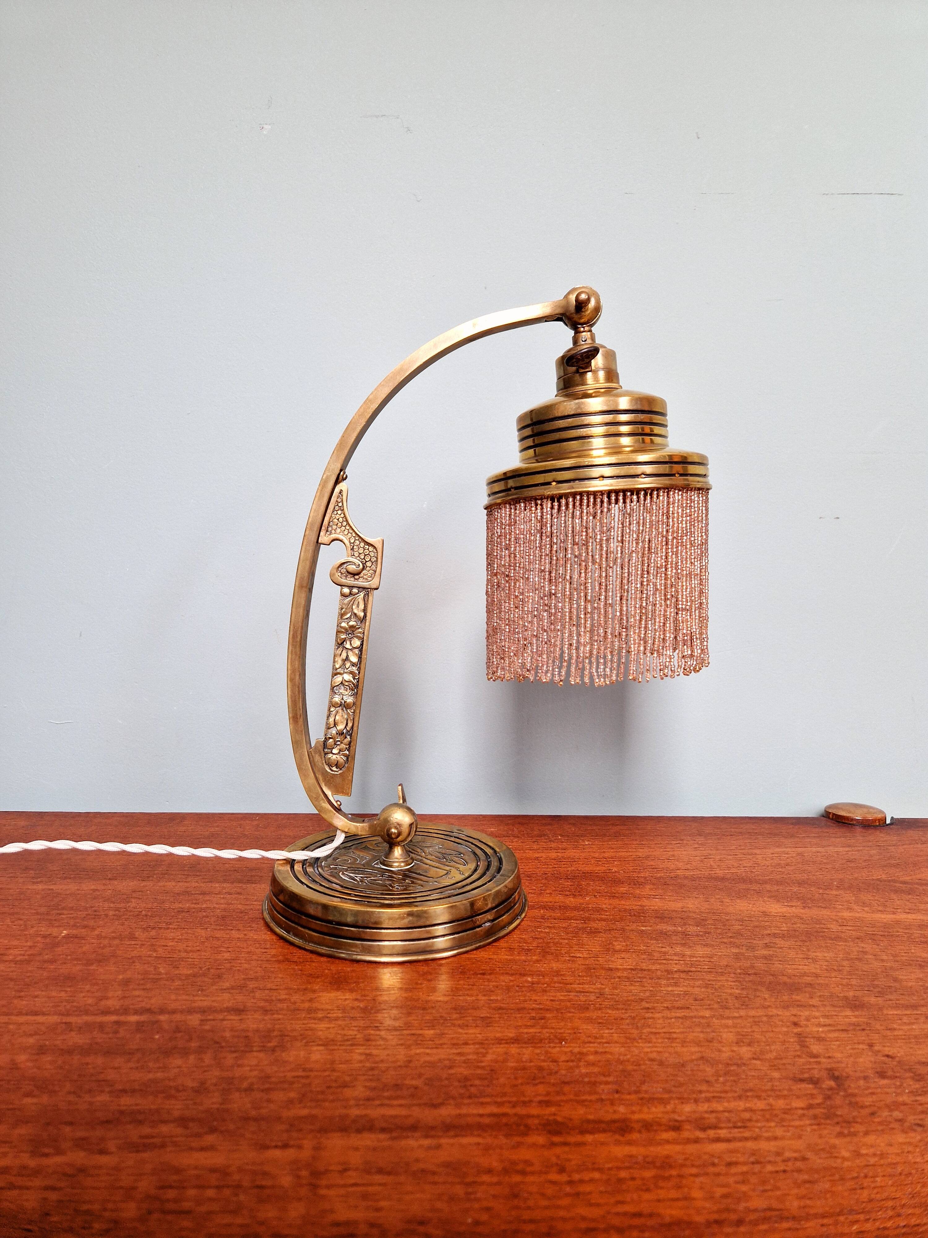 Parisian Art Nouveau Lamp, 1910s