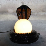 Vintage cobra snake lamp