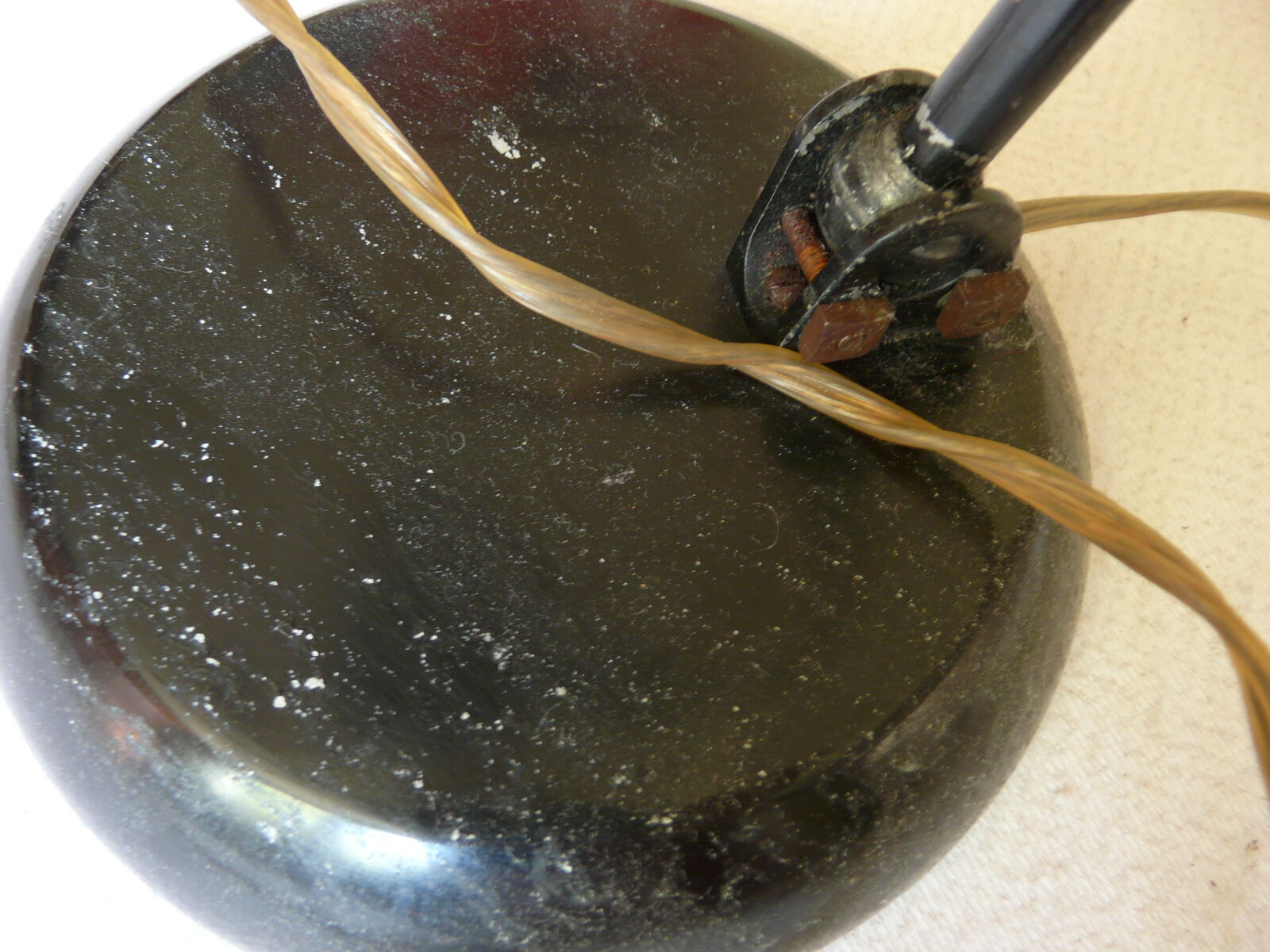 Black vintage lamp metal