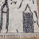 Handmade wool Berber rug 245 x 148 cm