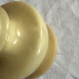 Cream-colored alabaster vase