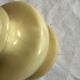 Cream-colored alabaster vase