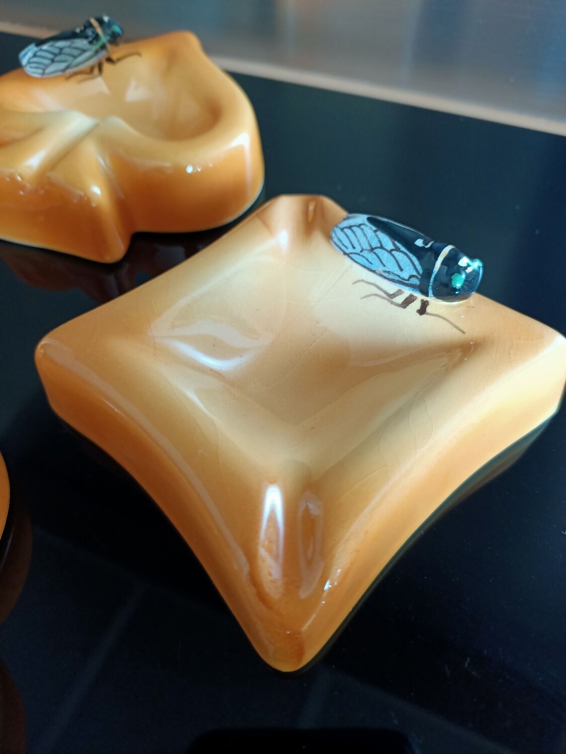 Sicard 4 earthenware collection ashtrays