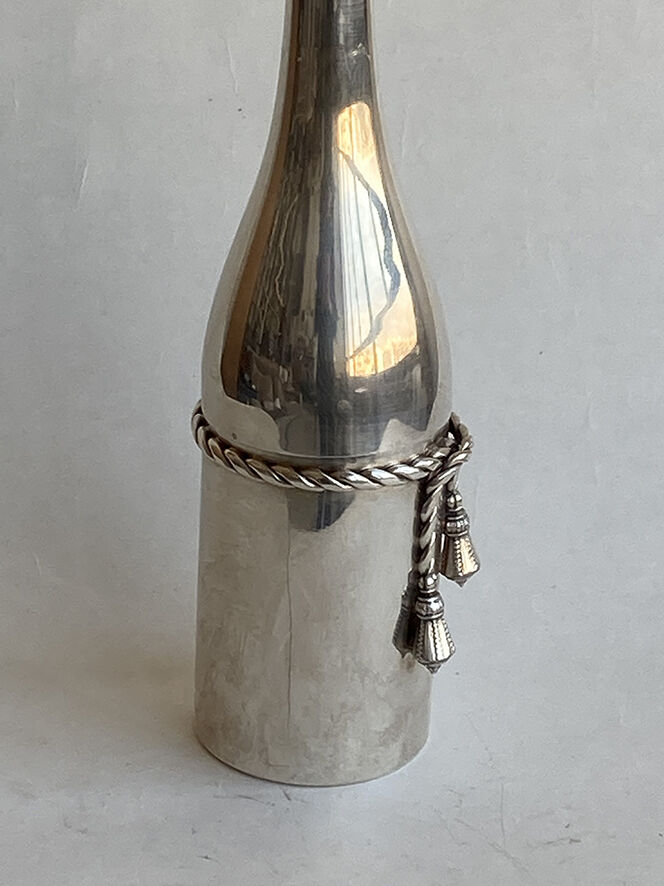 Cocktail shaker Maria Pergay 1970 bottle Champagne punches