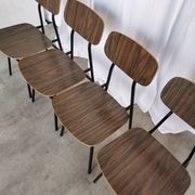 Vintage Industrial School Chairs - STOL Kamnik - 70s Yugoslavia - Set of 4