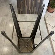 Tolix h75 industrial high bar stool, stackable, varnished metal.