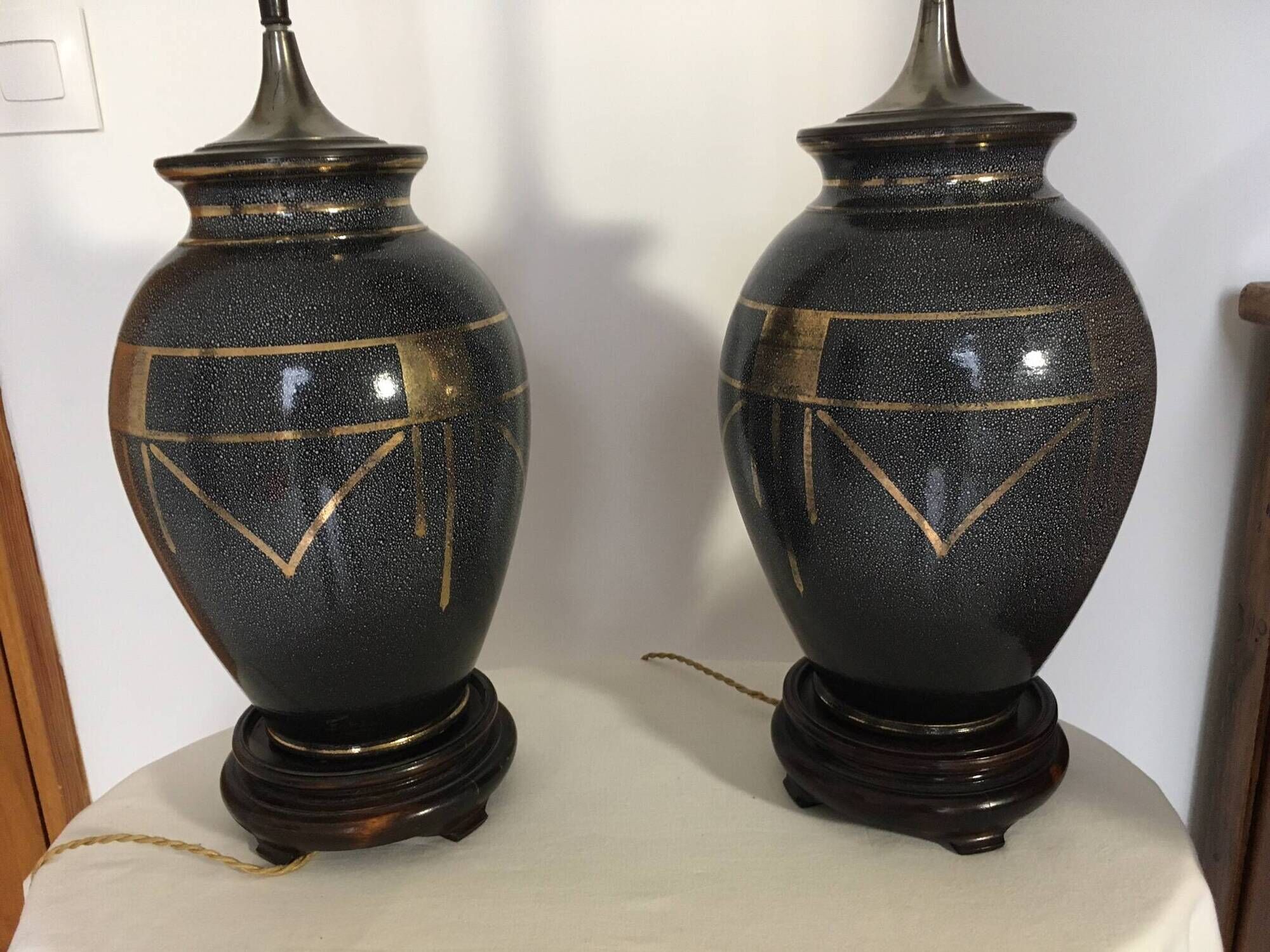Pair of Art Deco lamps
