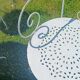 White wrought iron garden furniture