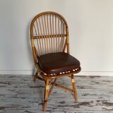 Bamboo and rattan chairs circa 60/70 from maison drucker