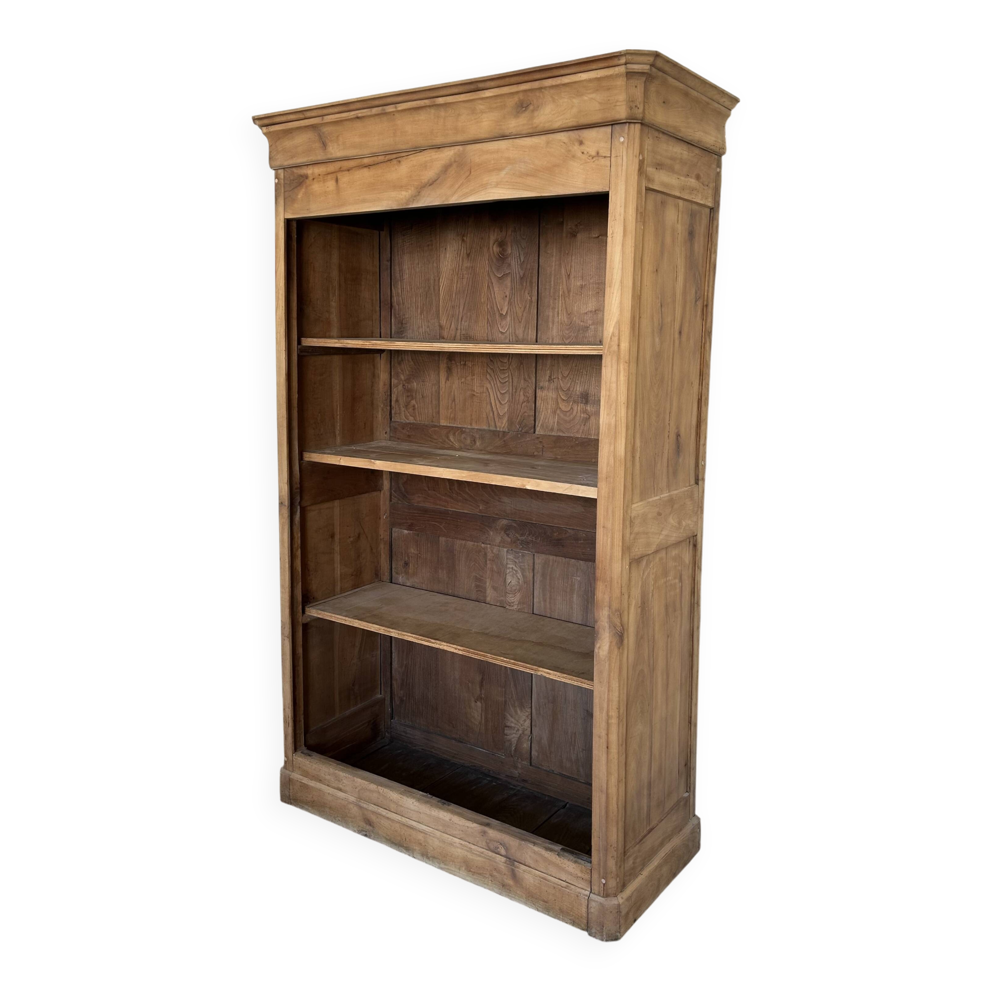 Old solid wood airbrushed wardrobe