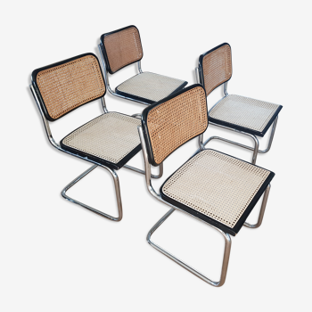 4 chairs cesca marcel breuer