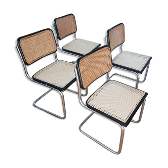 4 chairs cesca marcel breuer