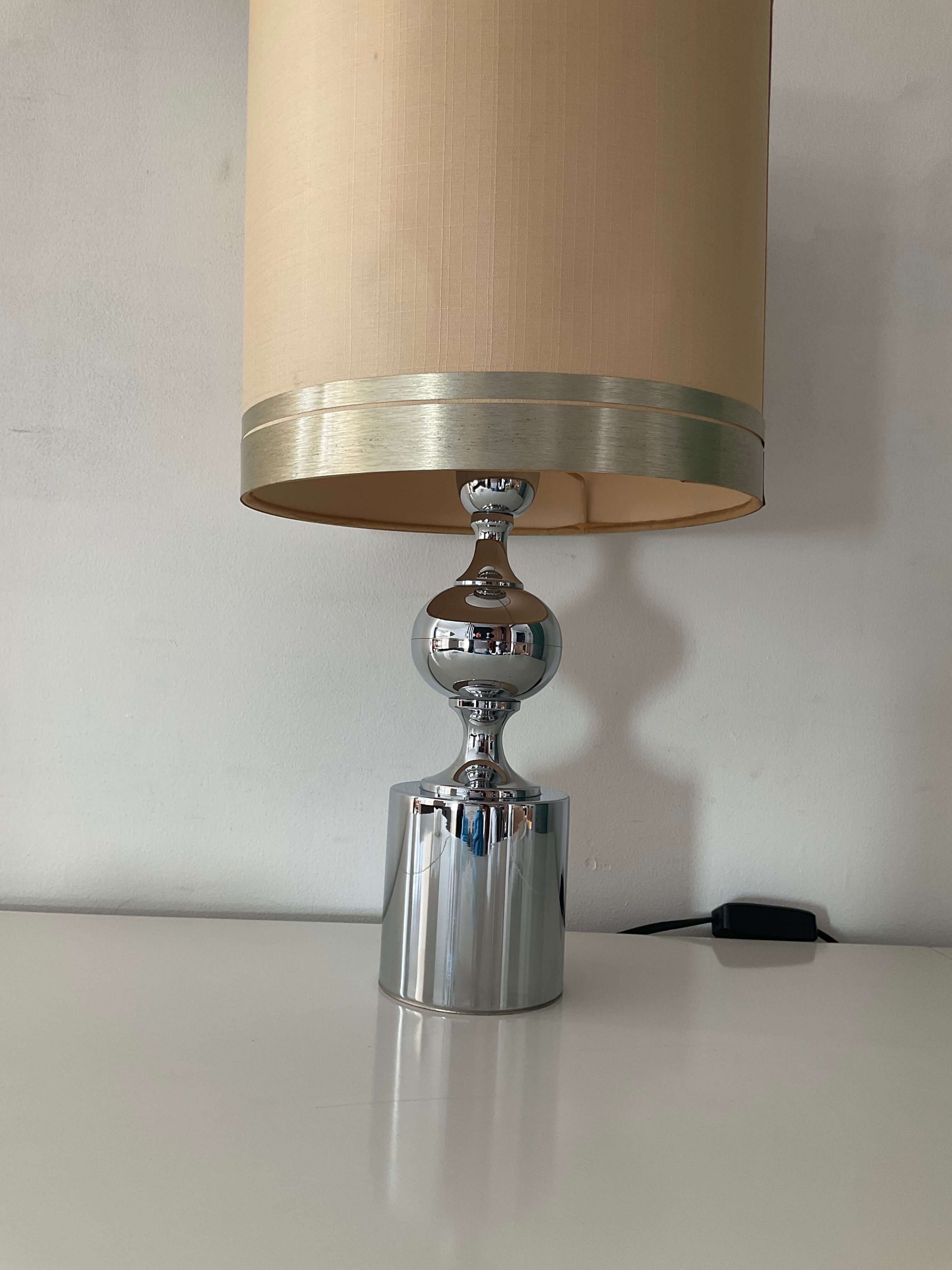 Vintage lamp in chrome metal 70s
