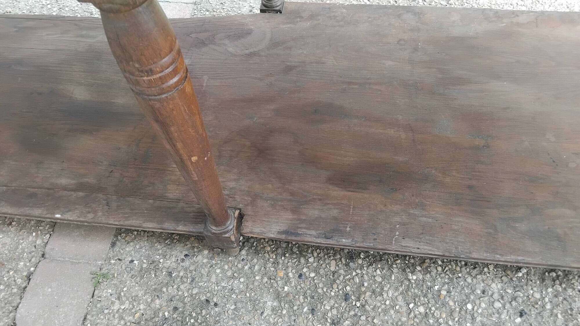 Grande table Drapier ancienne XIX eme meuble métier atelier tissu commerce