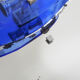 Veca cobalt blue mirror with 2 shades Veca, Italy, 70s, 71x63 cm