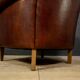 Ensemble de fauteuils en peau de mouton hollandais avec repose-pied