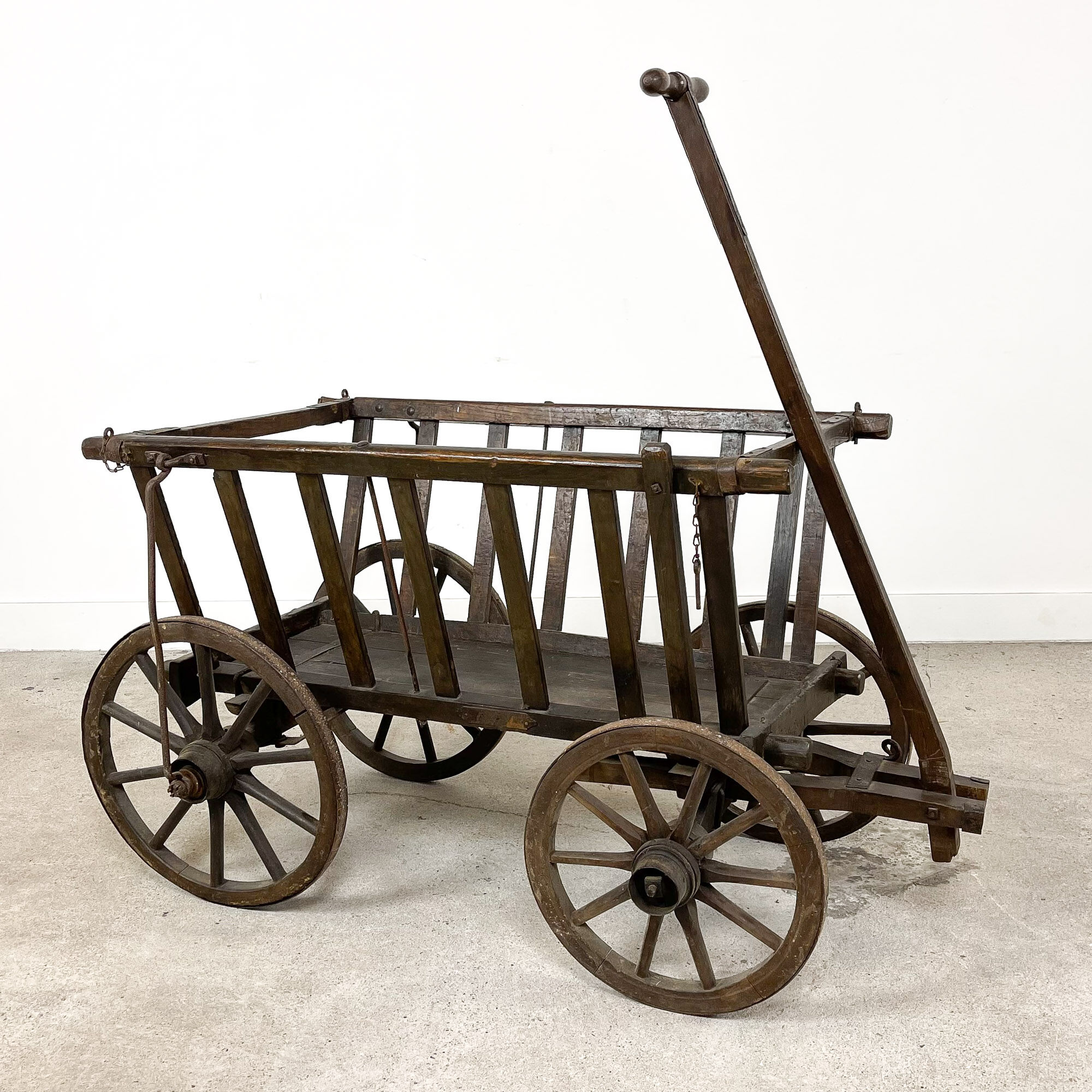 Antique german goat cart farmhouse wagon