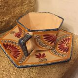 Cup and its vintage saucer Henriot Quimper