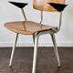 Vintage chair design Friso Kramer model Revolt with armrests