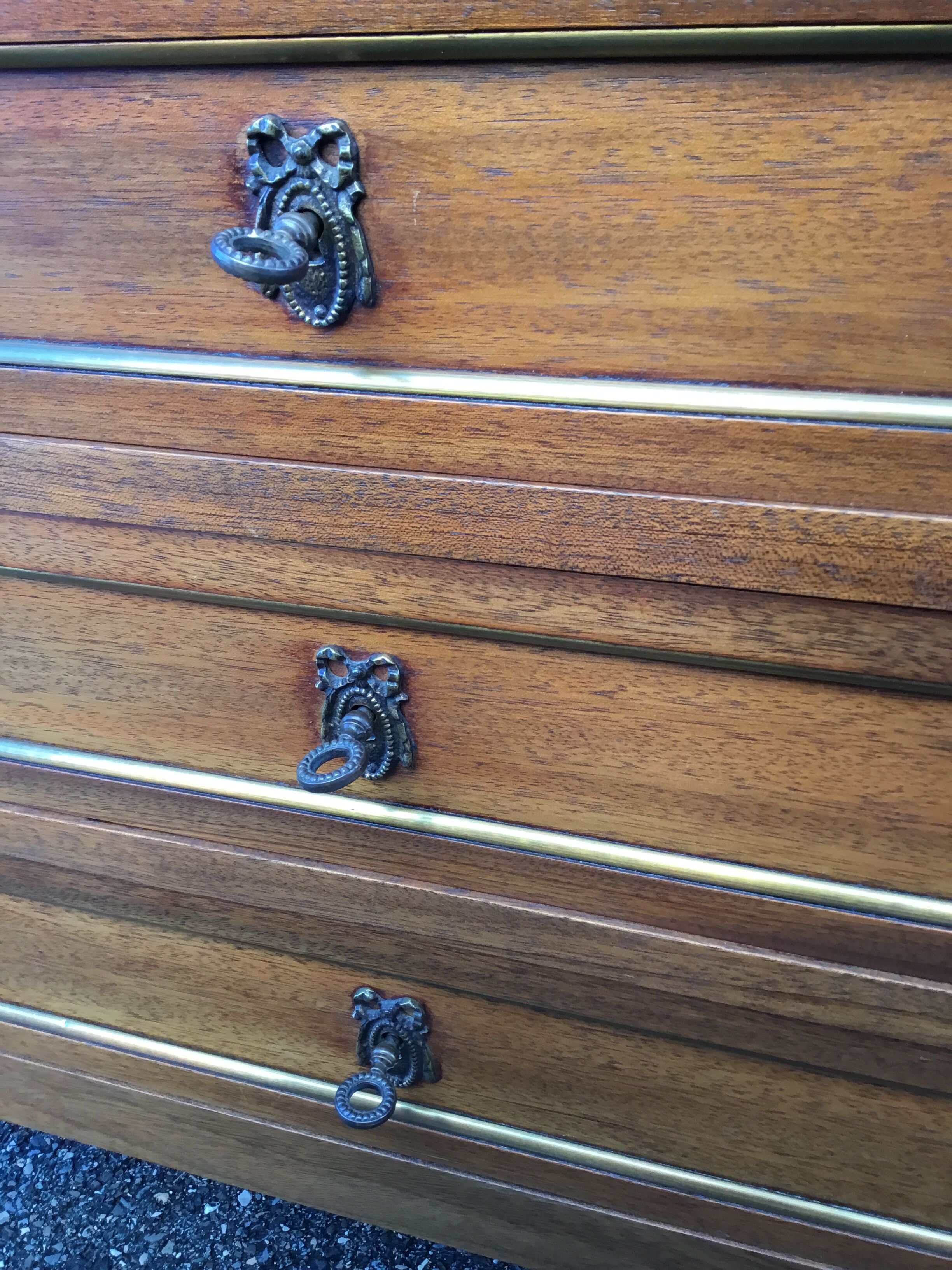 Mahogany secretary Louis XVI style