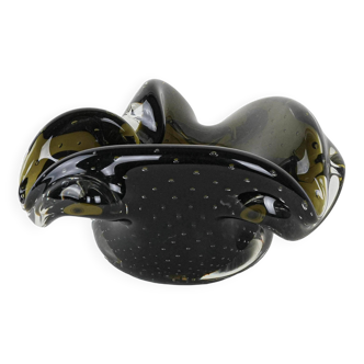 Platter, Murano glass, Italian design, 1960s, made in Italy