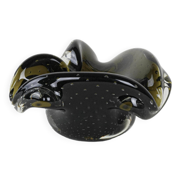Platter, Murano glass, Italian design, 1960s, made in Italy