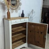 Old vintage Parisian pine patina buffet