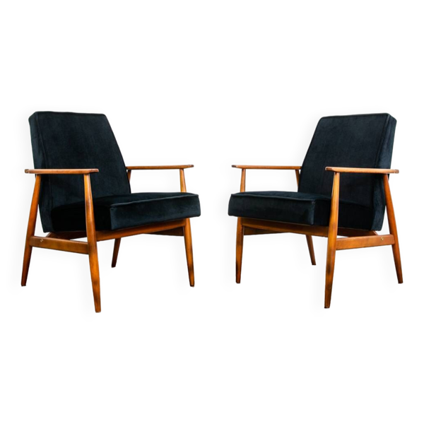 Fauteuils par H. Lis, 1960s, Set de 2