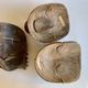 Set of 3 Hand-Carved Old  Wooden Masks South Asia