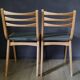Pair of restored 1960s compass leg chairs