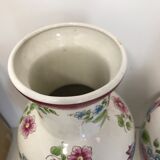 Pair of large vases Old Strasbourg