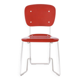 Set of 4 stacking chairs by Armin Wirth, model Aluflex, 1951 Germany