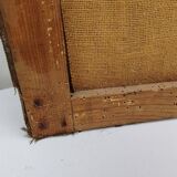 Portrait of grandfather, oil on canvas, L. Lambert, vintage