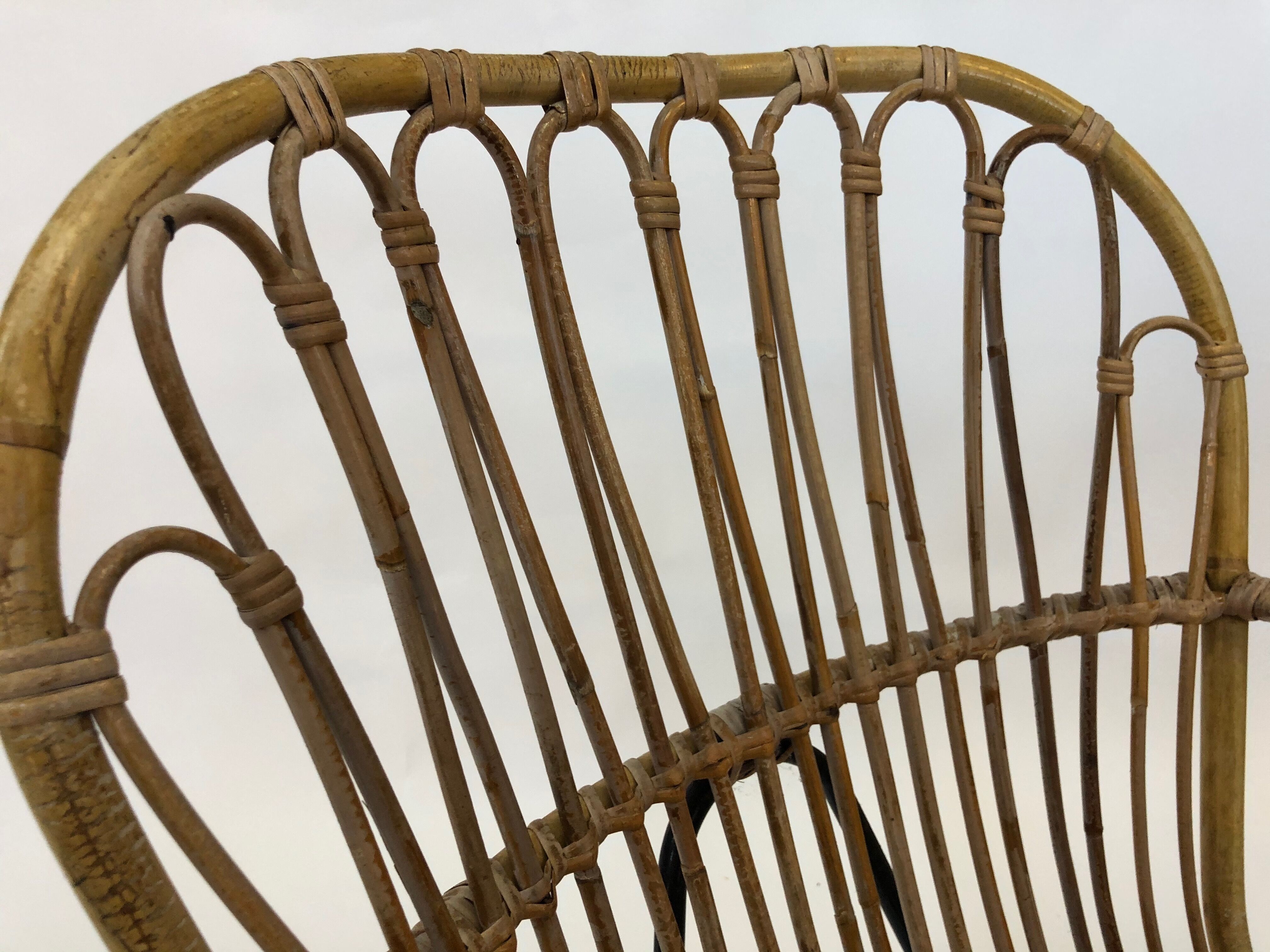 Rattan chair by Rohe Noordwolde, 1960