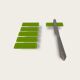 Knife holder, tableware, wand rest