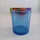 Set of 10 multi-colored water glasses Italy 1980