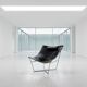 Black leather chair Semana, design by David Weeks for Habitat.