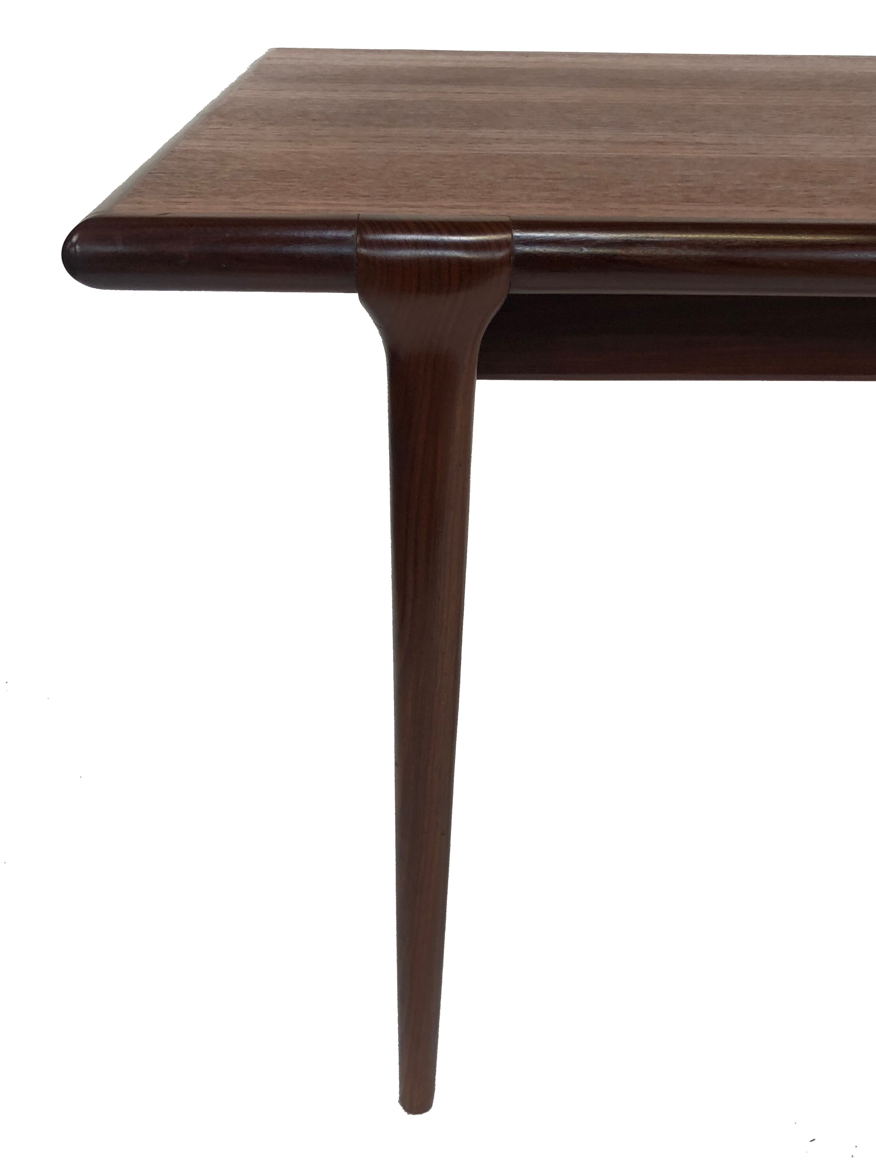Table à manger vintage Topform en teck massif extensible 1960