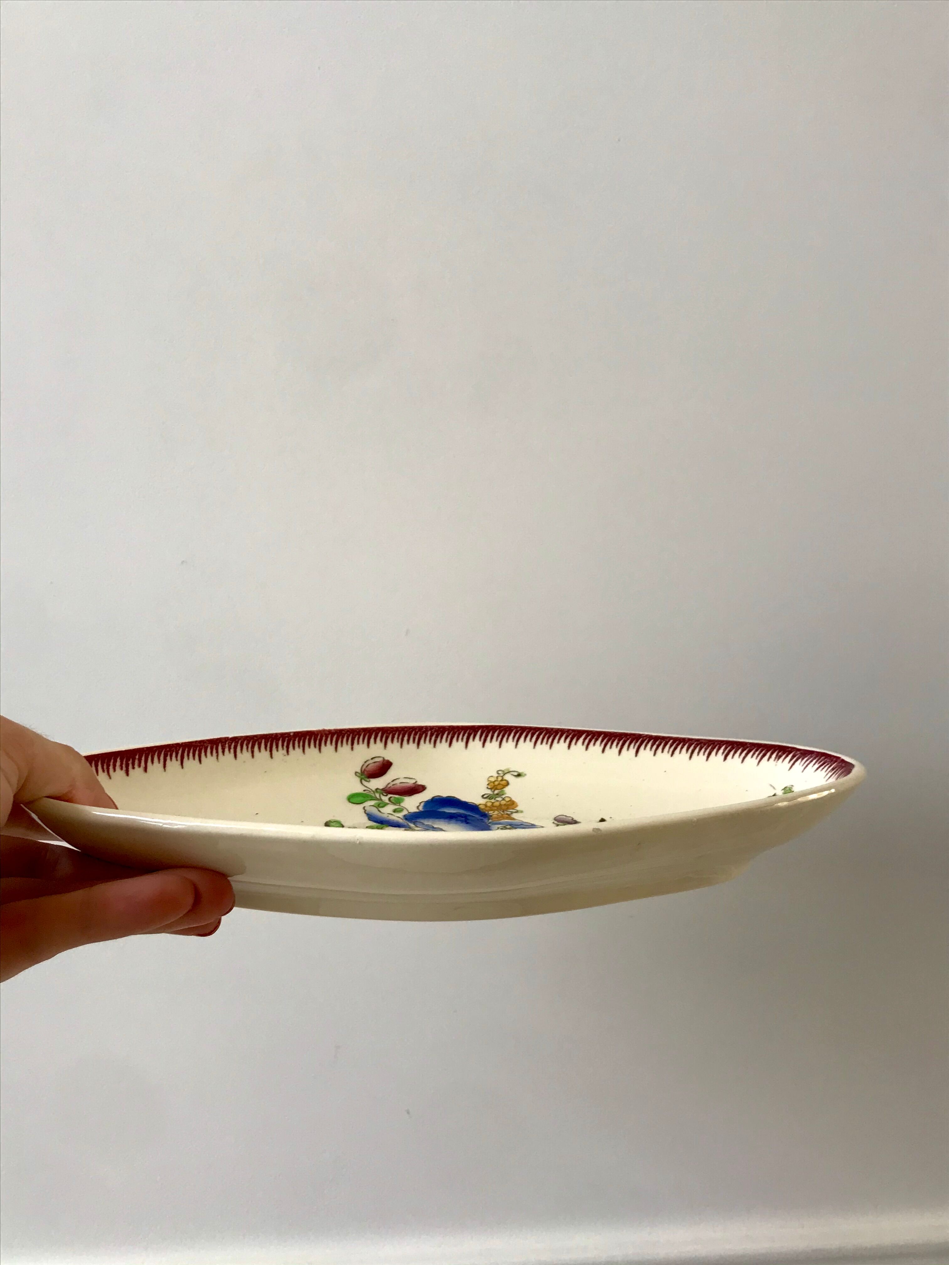 duo of raviers Villeroy & Boch La Louvière Belgian manufacture in Iron Earth early twentieth century