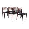 Set of six model 78 dining chairs by Moller 1962