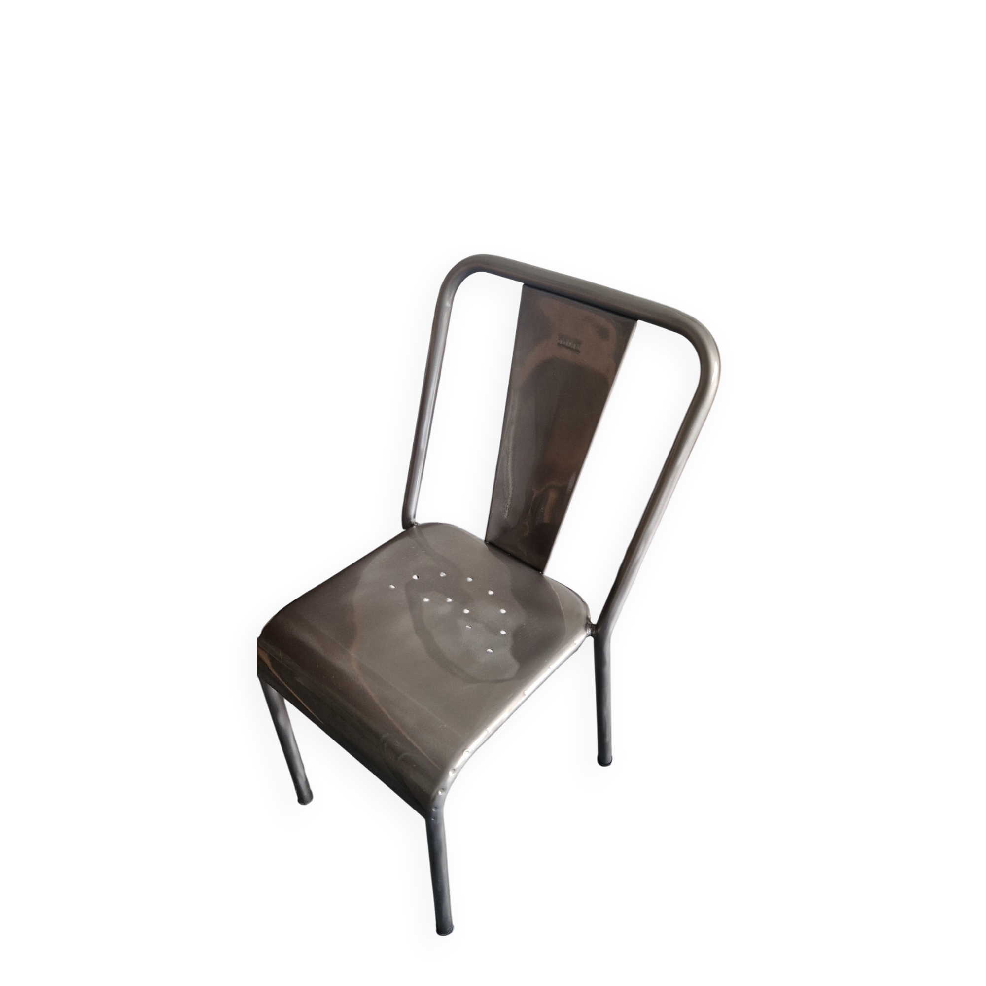 Authentique Chaise Tolix Neuve – Acier Brossé Verni