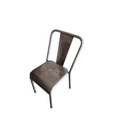 Authentique Chaise Tolix Neuve – Acier Brossé Verni