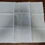 Antique damask tablecloth ten napkins 165 X 285 cm