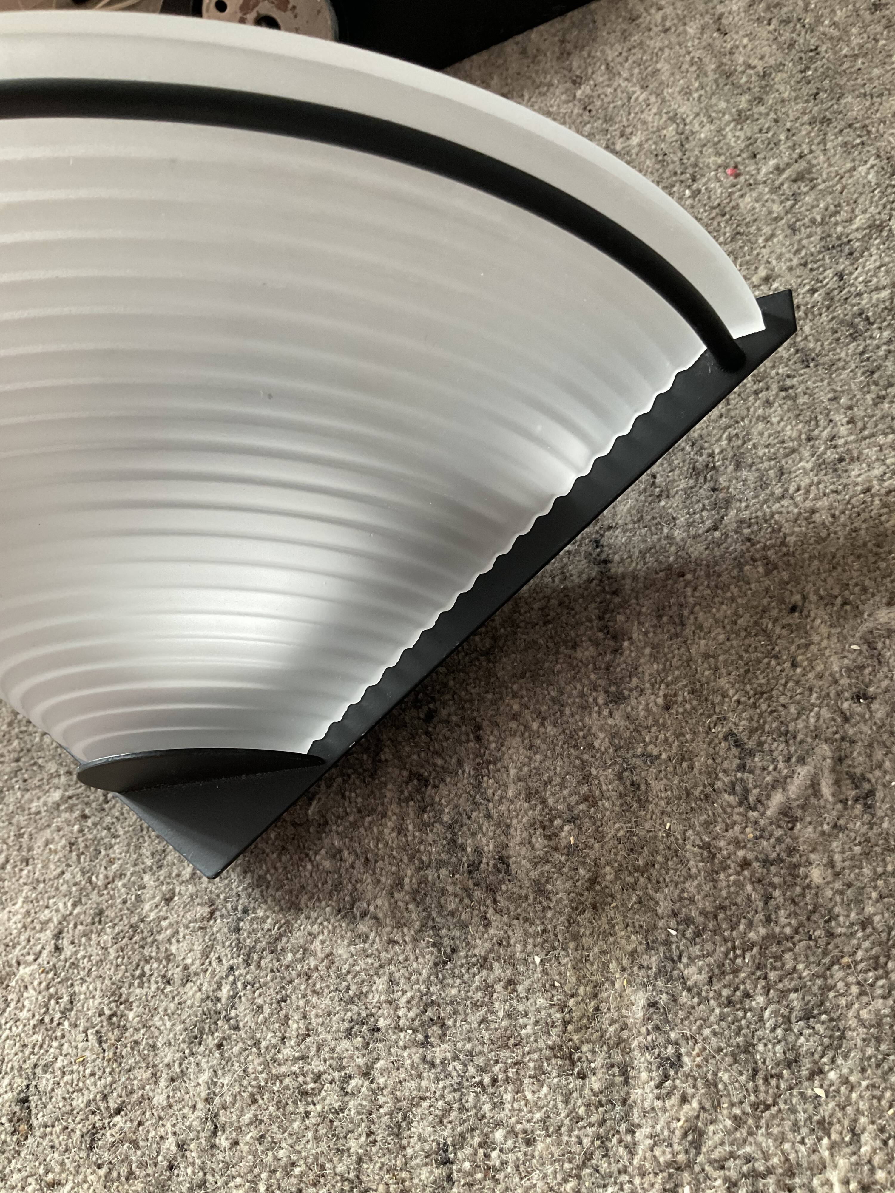 Series of 3 Italian wall lamps 70s
