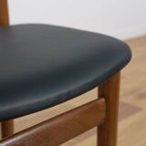 Mid-Century Teak Dining Table & Chairs by Hans Olsen for Frem Røjle, 1960s, Set of 5