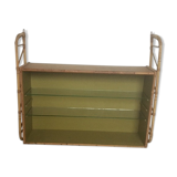 Wall shelf wood and rattan
