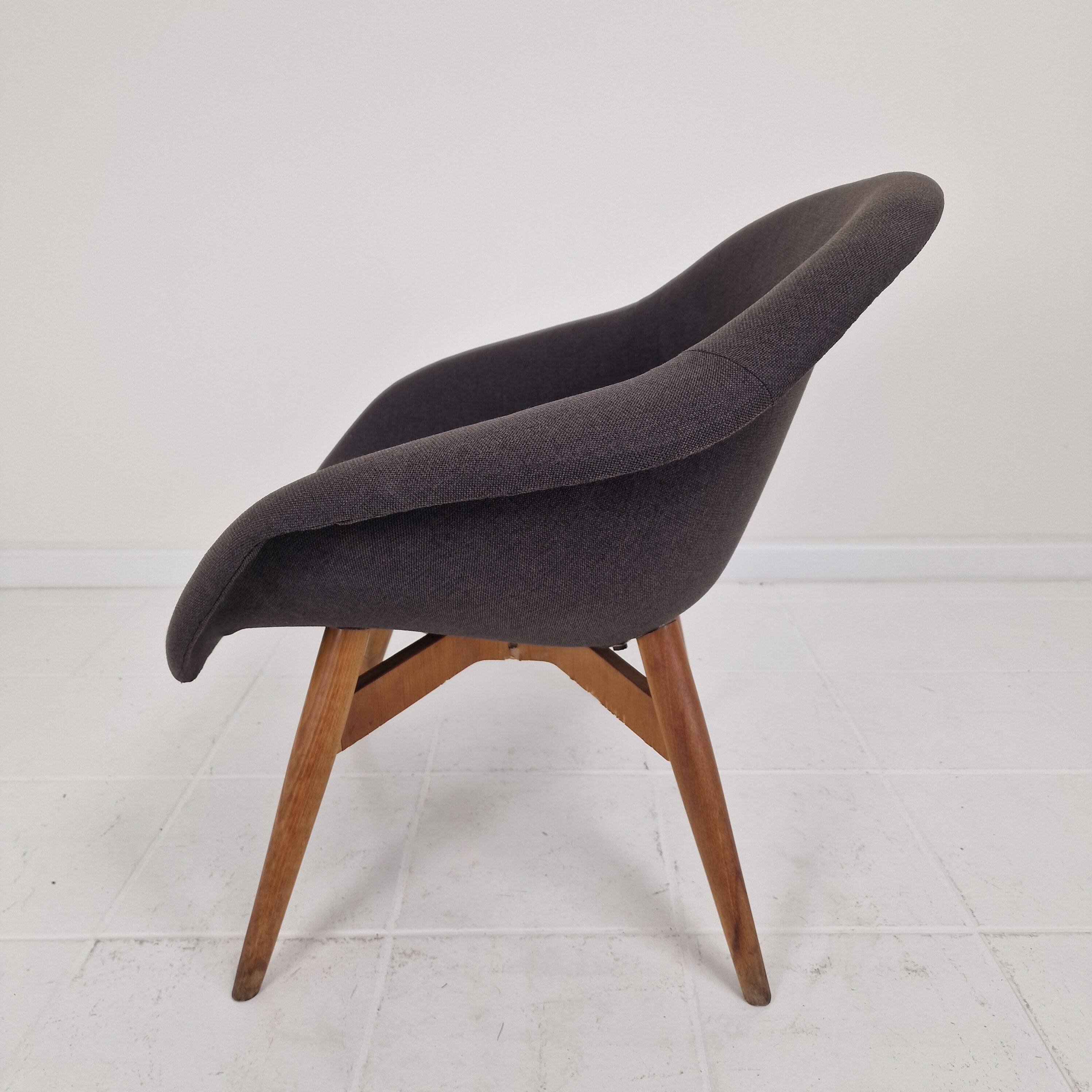 Set of 2 Bucket Lounge Chairs by Miroslav Navrátil for Vertex, 1960's